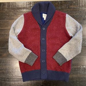 Gap boys block pattern button cardigan sweater, 8